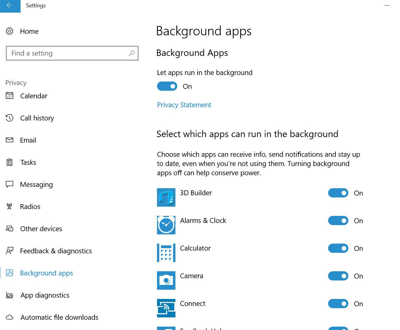 Disable Background Applications