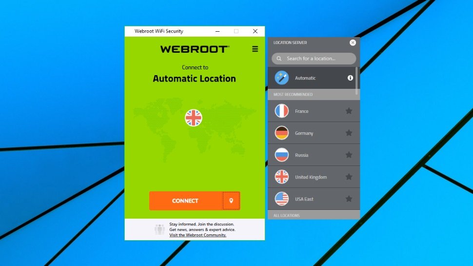 Webroot WiFi Security VPN