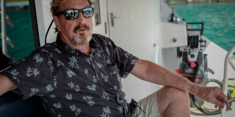 Feds indict John McAfee for cryptocurrency pump-and-dump fraud