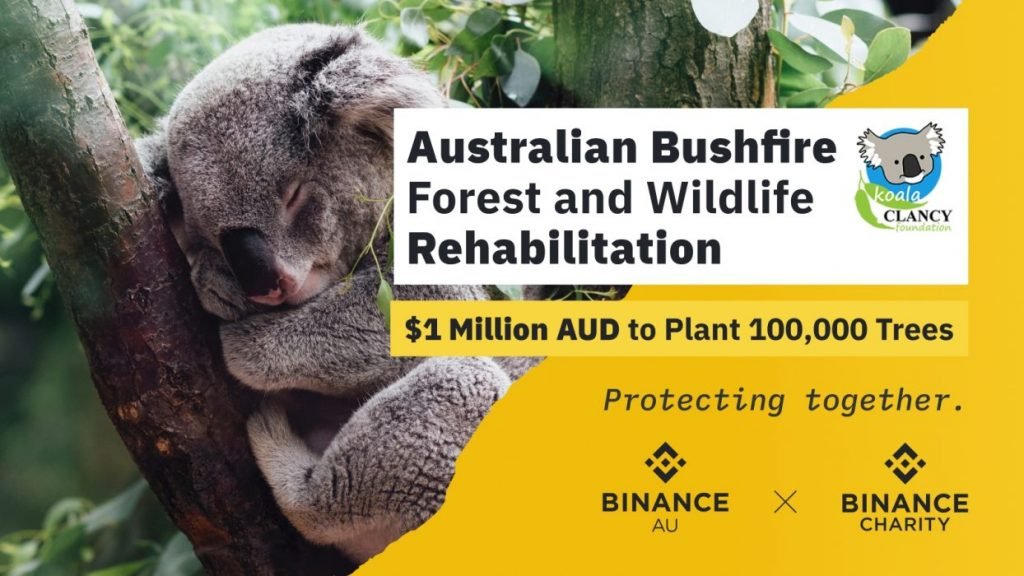 Binance Charity launches Tree Tokens to plant 100,000 trees to restore wildlife habitats in Australia