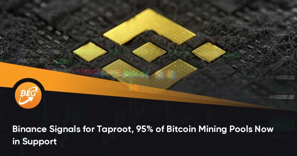 Binance Signals for Taproot, 95% of Bitcoin Mining Pools Now in Support