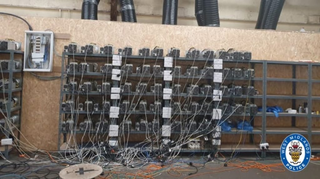 Huge Bitcoin Mining Operation Found as UK Police Raided Suspected Cannabis Farm