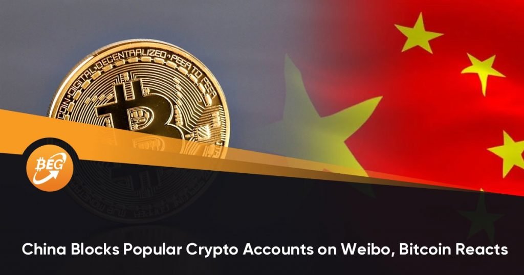 China Blocks Popular Crypto Accounts on Weibo, Bitcoin Reacts