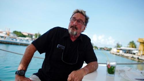 How much was John McAfee worth when he died in prison?