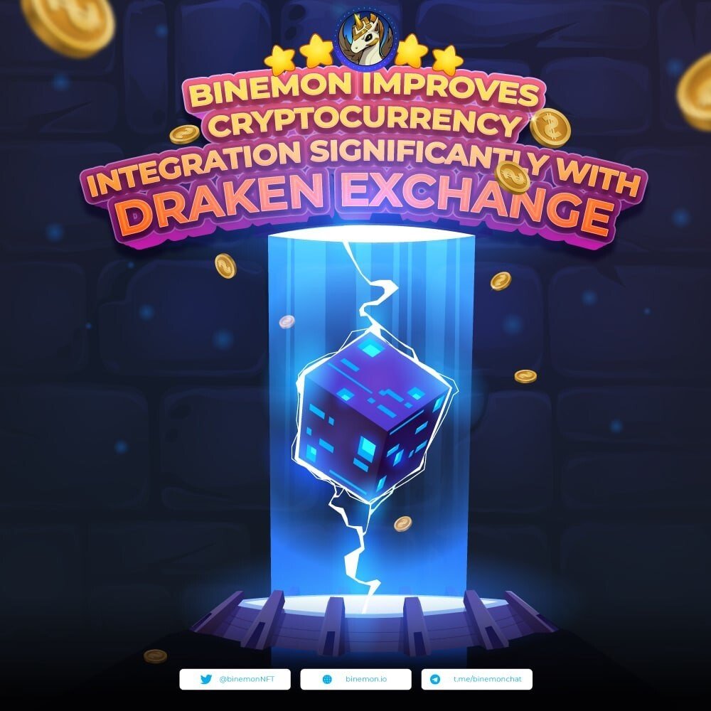 Binemon accepts more Cryptocurrency by the acquisition of DRK Exchange