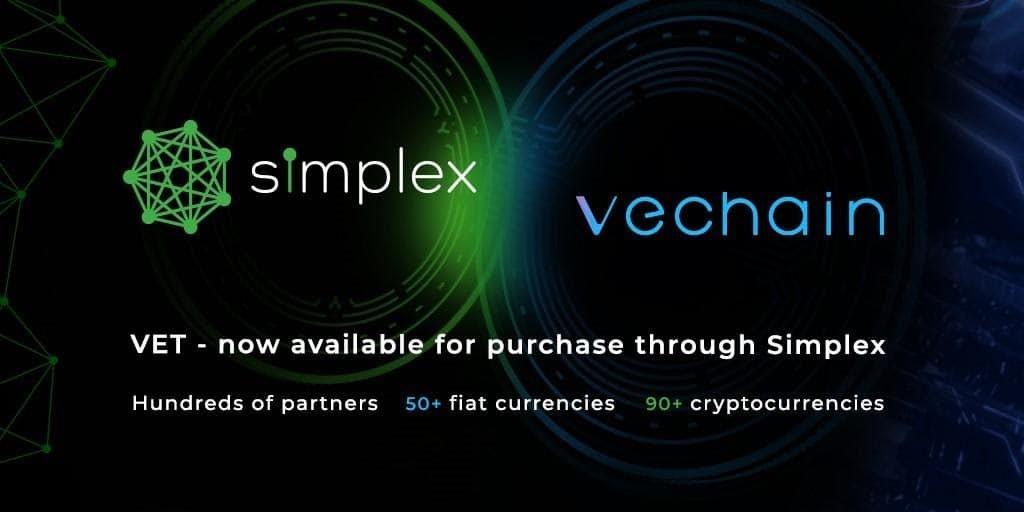 Simplex Partners with VeChain to Enable Seamless Fiat Onramp for VET Token