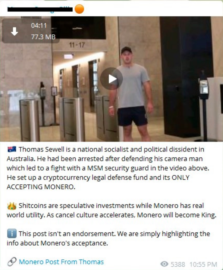 Australia’s far right are using online tools like Google ads and cryptocurrency to fund their hate
