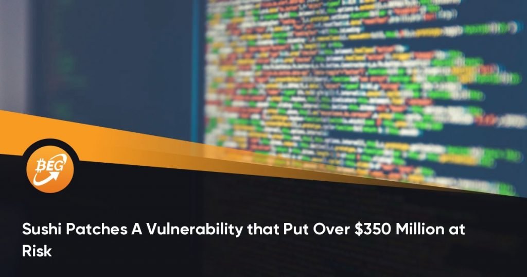 Sushi Patches A Vulnerability that Put Over $350 Million at Risk