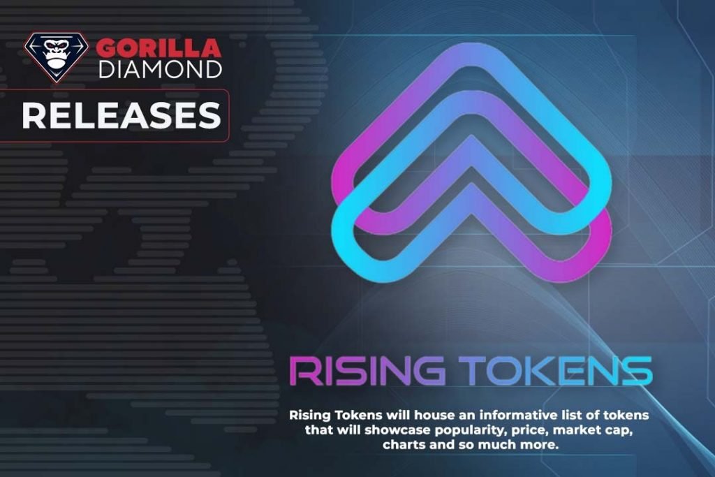 Gorilla Diamond Inc. Launches Rising Tokens: A Popularity and Price-Tracking Tool for Cryptocurrency Investors