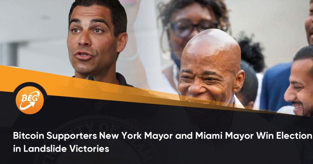 Bitcoin Supporters New York Mayor and Miami Mayor Win Election in Landslide Victories