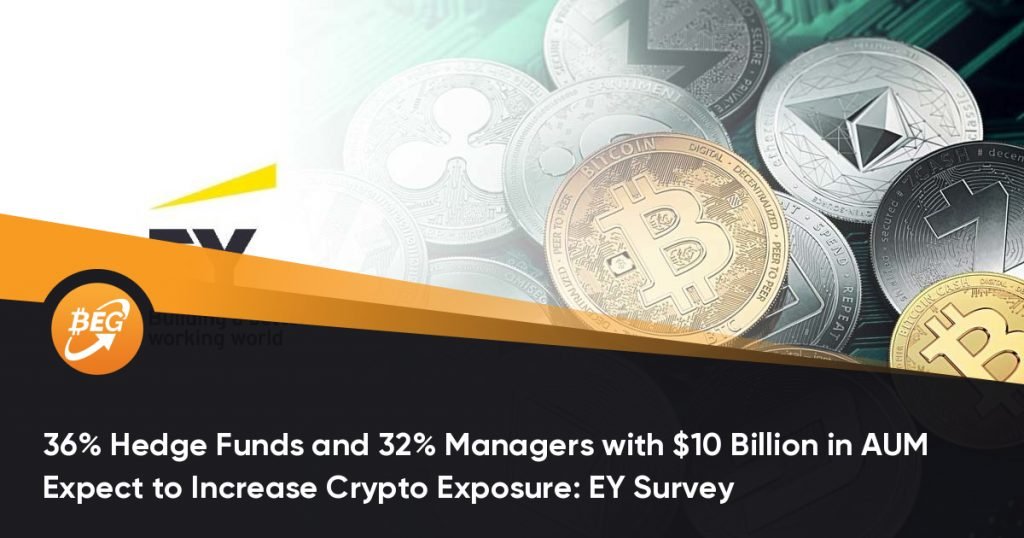 36% Hedge Funds and 32% Managers with $10 Billion in AUM Expect to Increase Crypto Exposure: EY Survey