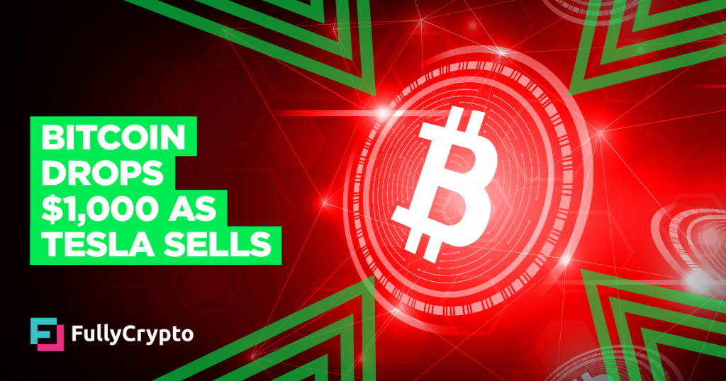 Bitcoin Drops $1,000 as Tesla Sells 75%