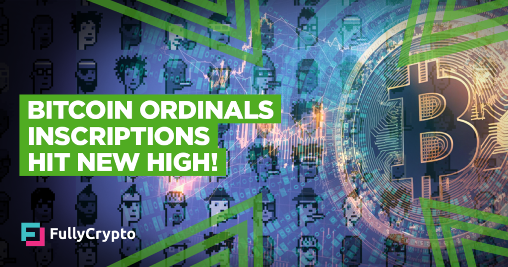 Bitcoin Ordinals Inscriptions Jump 80% to Hit New Highs