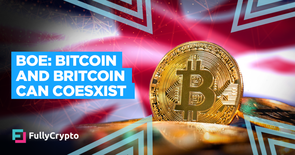 Bank of England: Bitcoin and Britcoin Can Coesxist
