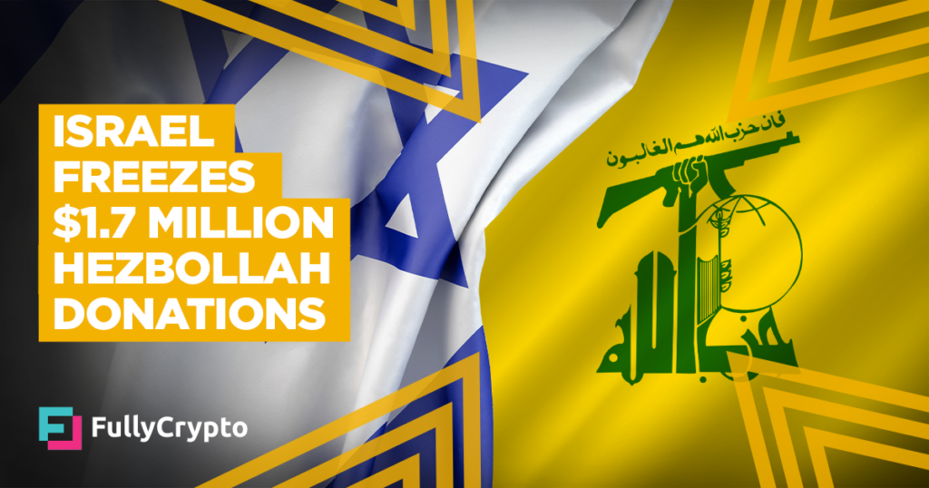 Israel Freezes $1.7 Million in Hezbollah Donations