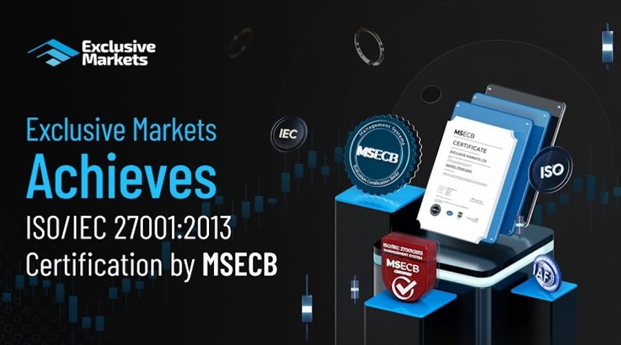 Exclusive Markets is Proudly ISO/IEC 27001:2013 Certified by MSECB