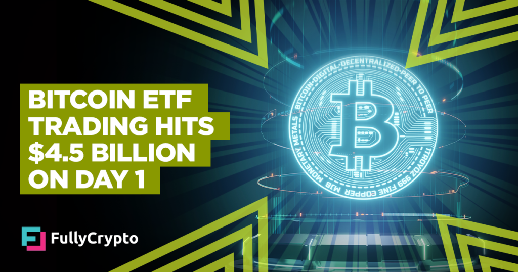 Blackrock Wins Big as Bitcoin ETF Trading Hit $4.5bn on Day One