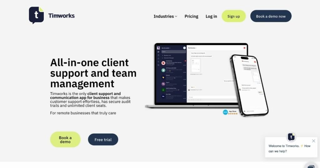 Timworks: Seamless client support and team management