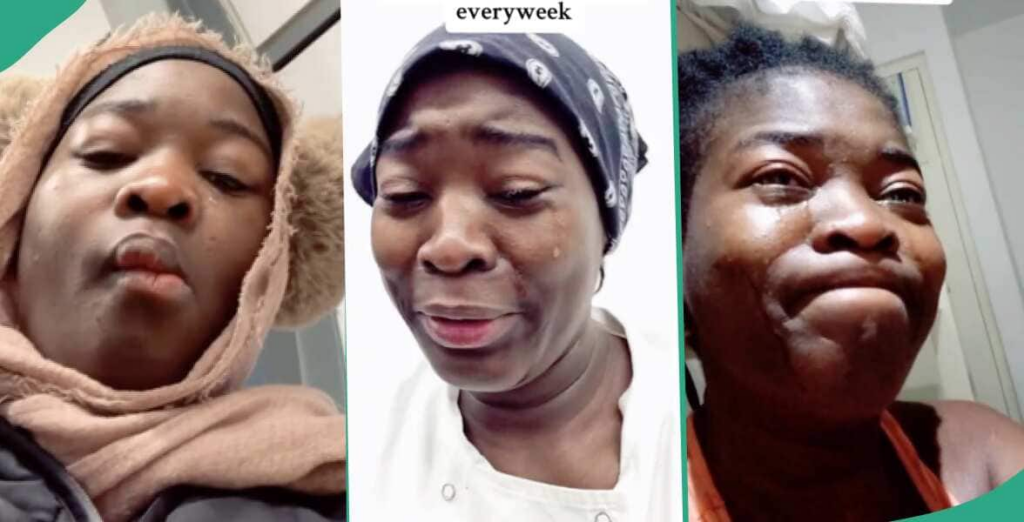 Watch: Lady Who Moved to UK Breaks down in Tears, Says She Cries Every Week Overseas