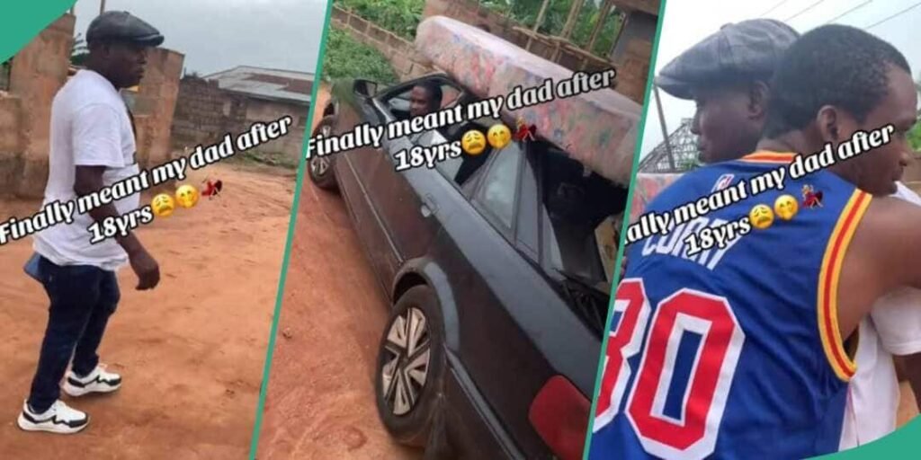 Family Reunites with Father Who Has Been in Europe for 18 Years, Netizens React