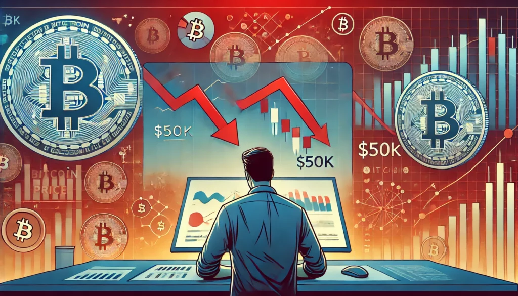 10x Research Predicts Bitcoin Price Crash to $50K