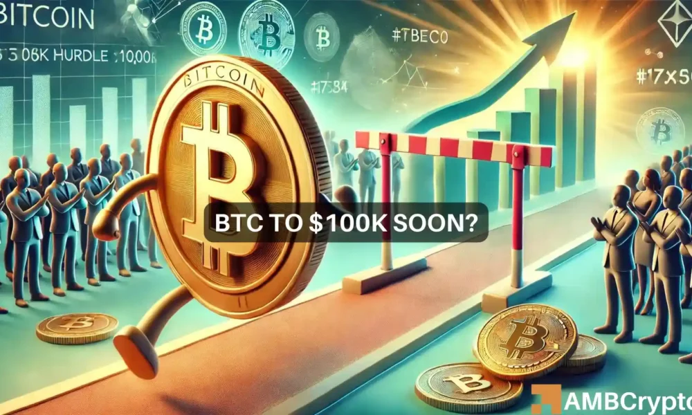 Bitcoin eyes $100k milestone: Just one hurdle left to clear!