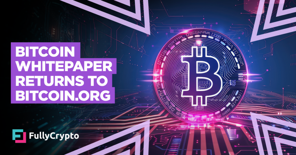 Bitcoin Whitepaper Returns for UK Bitcoin.org Visitors