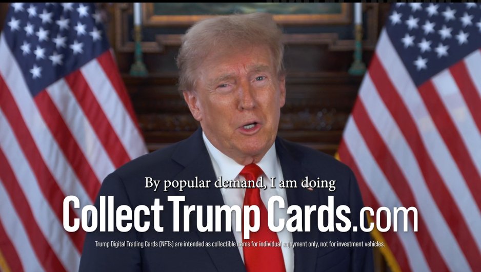 Donald Trump Launches New Digital Trading Cards, Receives Backlash On X
