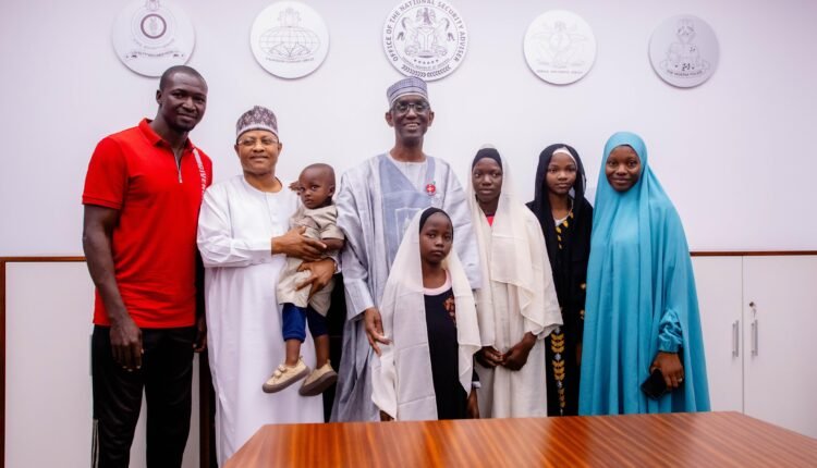 Respite as NSA reunites 4 abducted siblings with family in Kaduna