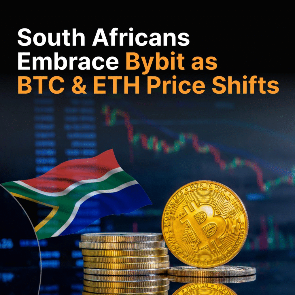 South Africans embrace Bybit as the go-to crypto exchange amid bitcoin and ethereum price shifts