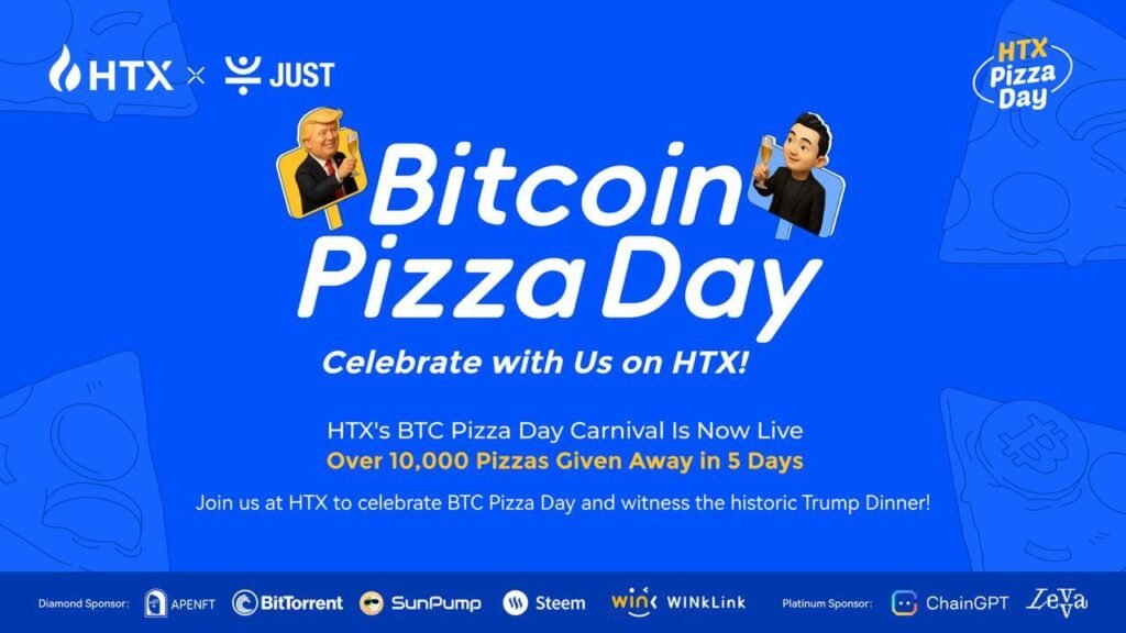 Bitcoin Pizza Day Meets Trump Dinner: HTX Unveils One Million USDT in Rewards!