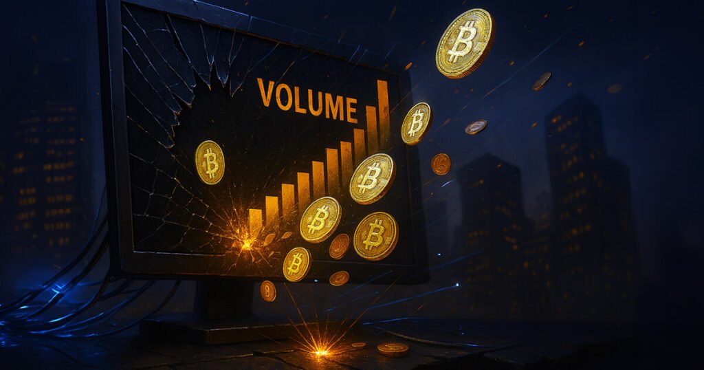 Bitcoin futures volume spikes almost 300%, but open interest wanes amidst market volatility