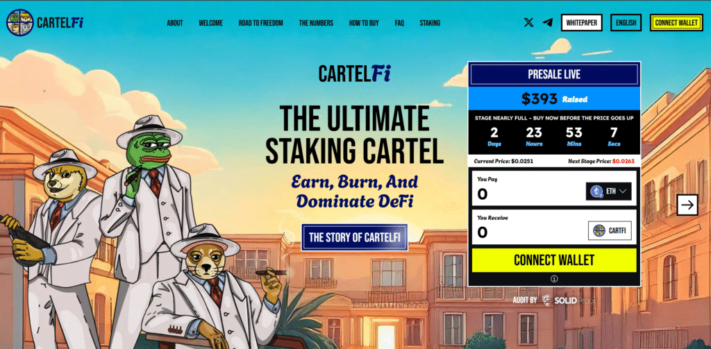 Macro uncertainty fuels crypto optimism: Could CartelFi be the next big investment opportunity?