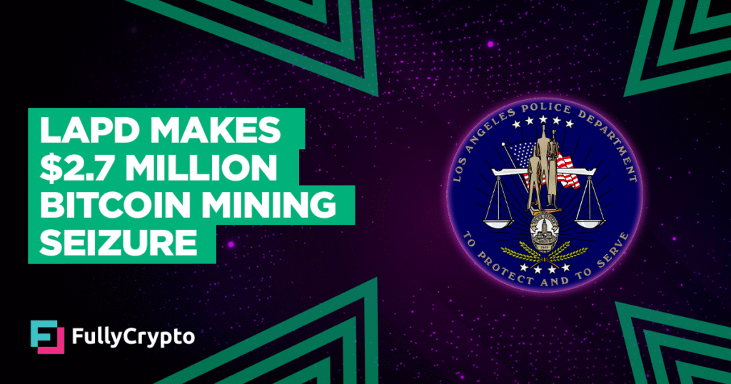 LAPD Seizes $2.7 Million in Stolen Bitcoin Mining Gear Bust