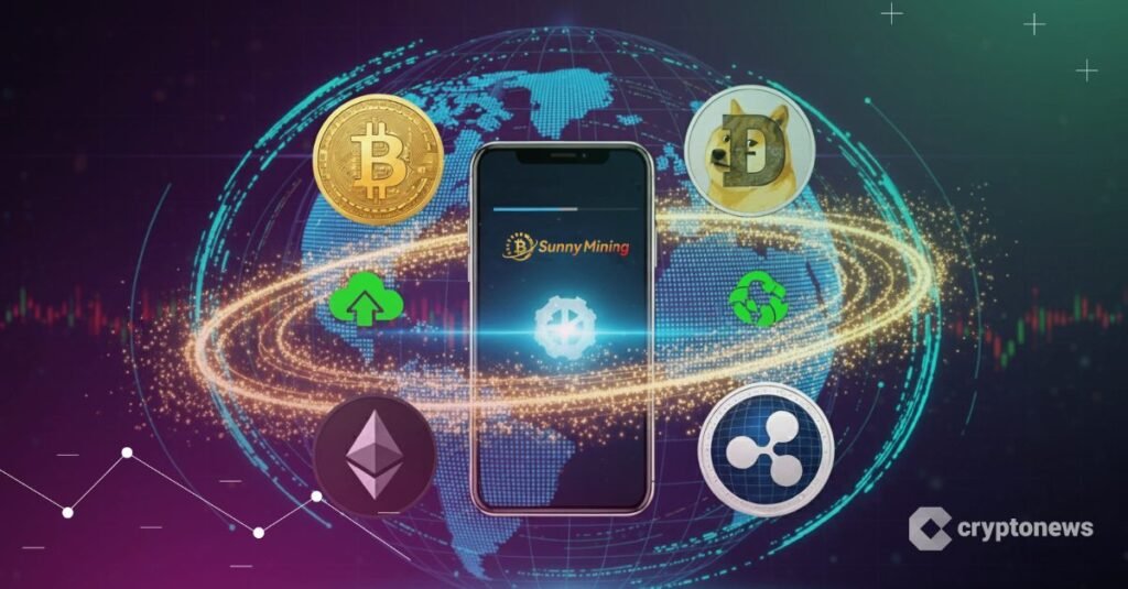 Cryptocurrency Route Made Easy: SunnyMining Mobile App Eases BTC, XRP, & DOGE Cloud Mining