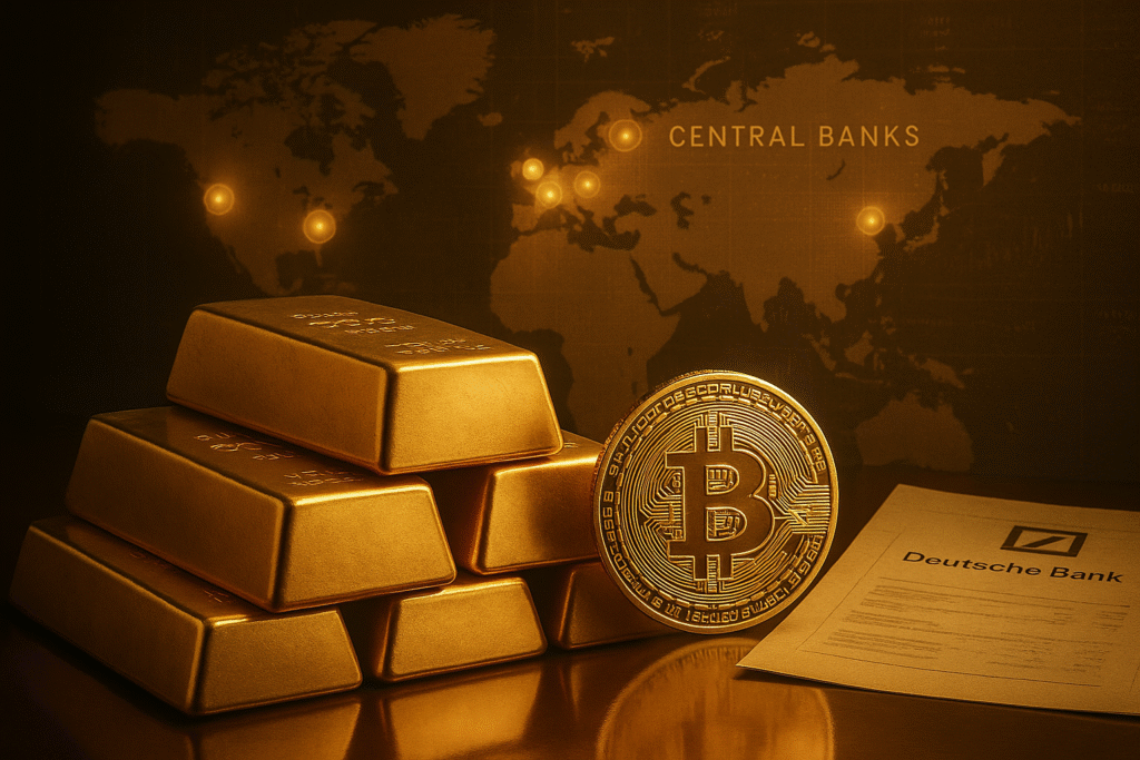Deutsche Bank sees parallels between Gold and Bitcoin as central banks boost gold reserves