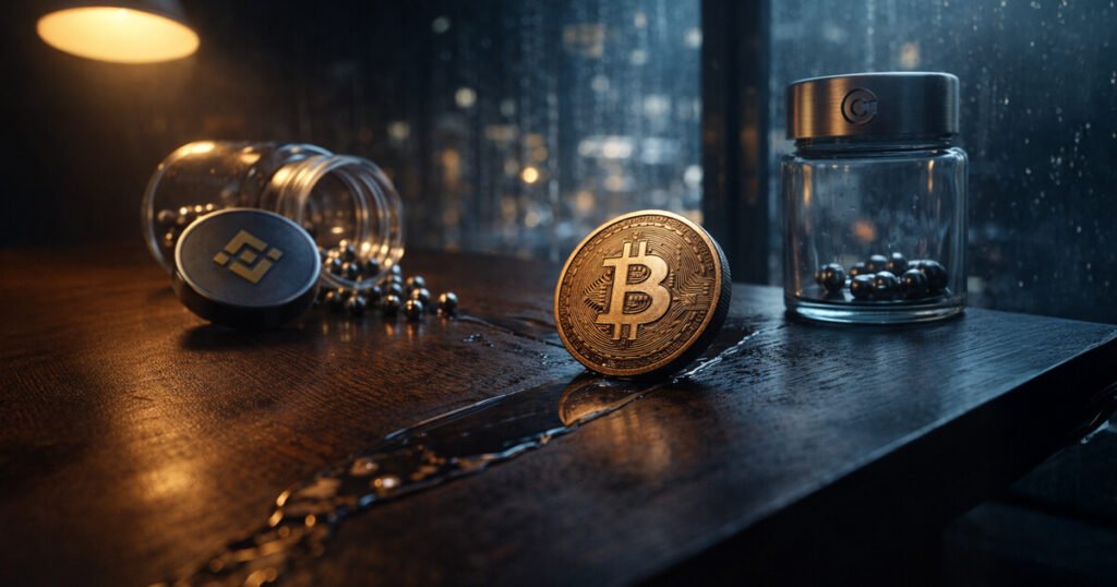 Coinbase diamond hands vs Binance panic sellers — the $60,000 stress test