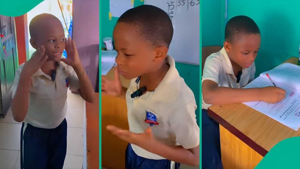 Little boy uses 5 minutes to mimic his teacher perfectly, video goes viral