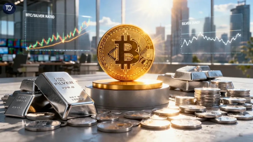 Bitcoin Outperforms Silver as BTC/Silver Reclaims 100-Day Moving Average