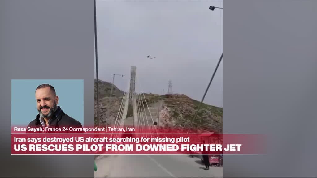 In Iran, social media posts noted explosions, aircraft in area US jet was downed