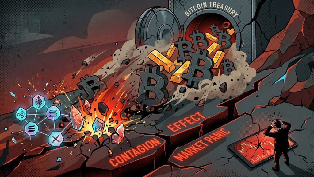 Bitcoin Treasury Sell-Off Sparks Fears of Crypto Contagion