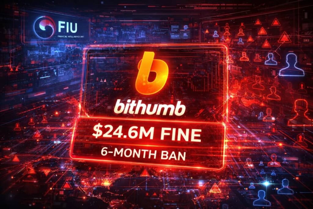 South Korea Fines Bithumb $24.6M And Imposes Six-Month User Registration Ban Over AML Failures