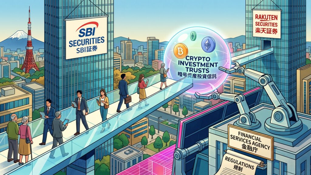 Japan Brokerages Build Crypto Funds as 2028 Reform Nears