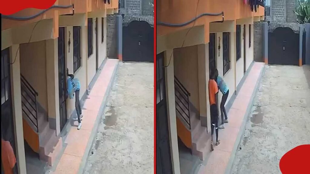 Kiambu CCTV captures 2 young men’s suspicious activity in apartment: “Who knows them?”