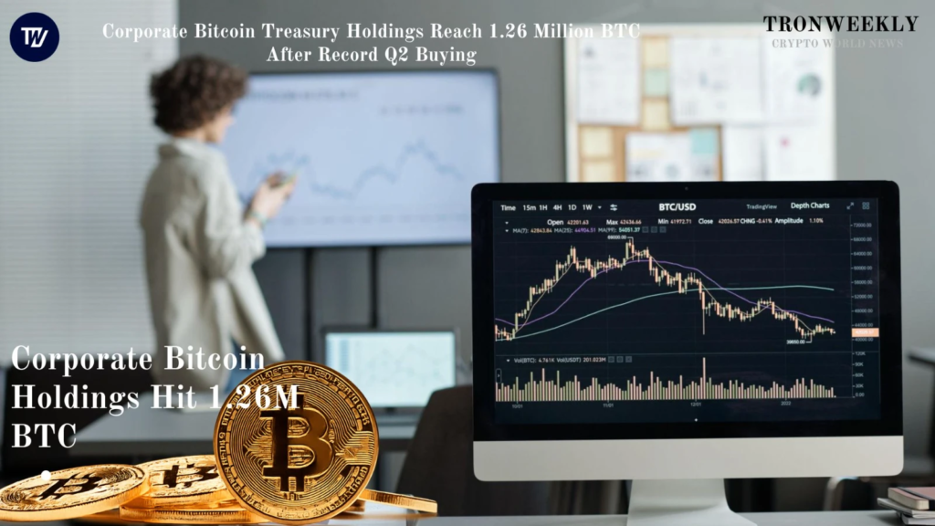 Corporate Bitcoin Treasury Holdings Reach 1.26 Million BTC After Record Q2 Buying