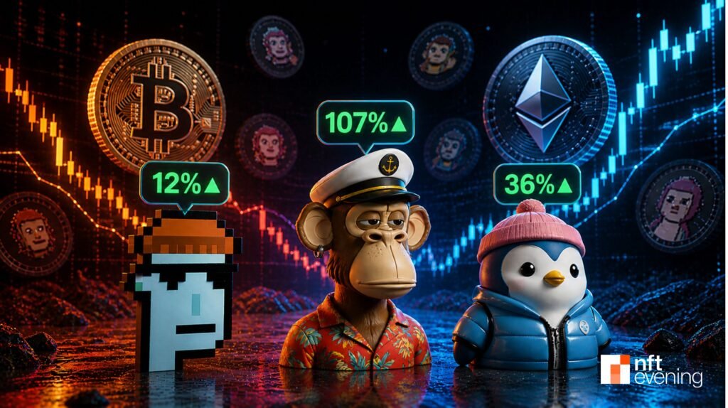 Are NFTs Actually Back? Ethereum PFP Collections Are Rallying While BTC and ETH Are Flat