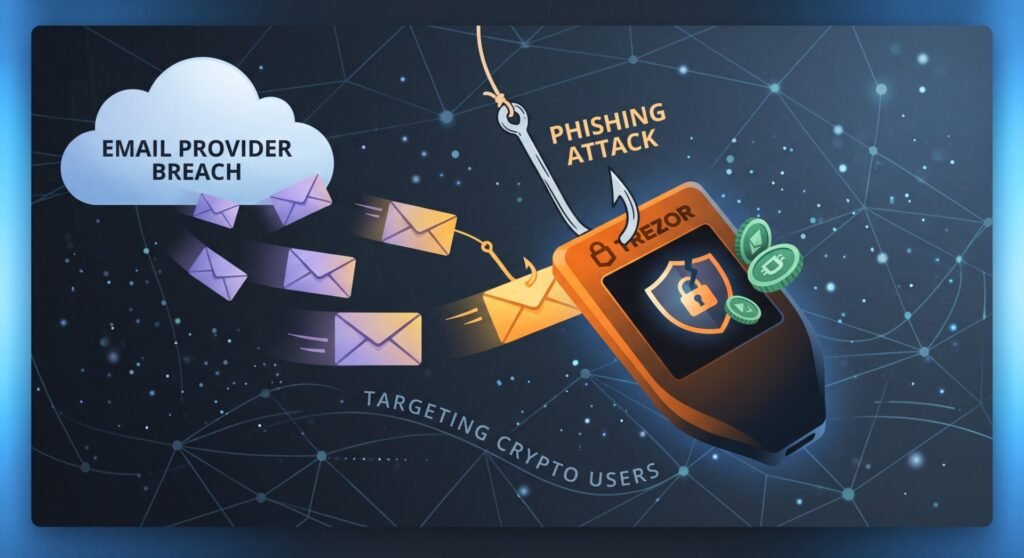 Trezor Email Provider Breached in Phishing Attack Targeting Crypto Users