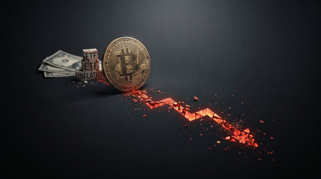 Bitcoin ETFs Lose Nearly US$1 Billion in Two Weeks as Inflation Fears Persist