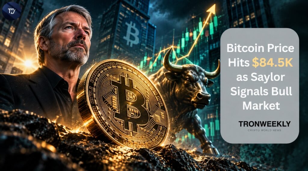 Bitcoin Price Hits $84.5K as Saylor Signals Bull Market